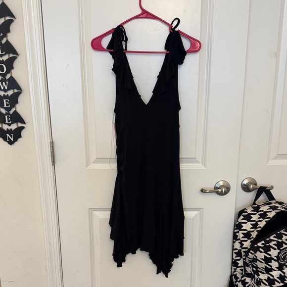Black Ruffled Dress - Picture 2 of 4